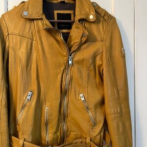 Mustard Yellow Mauritius Leather Jacket